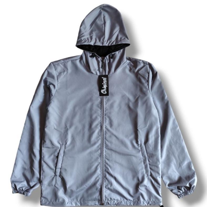 new product [bestseller]jaket running polos unisex casualoutfit/jaket parasut polos jumbo pria wanit