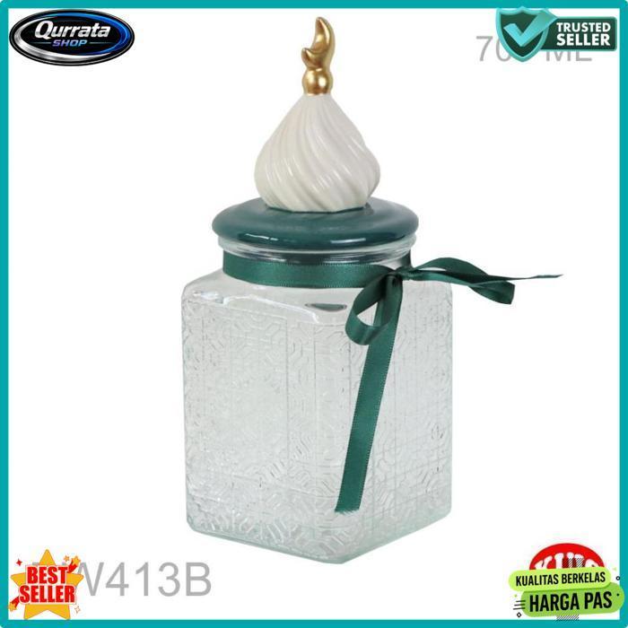 Quality Je.Id Toples Lebaran Cantik Toples 1 Set Lengkap Toples Kaca Toples Kue Lebaran Set Mewah 20