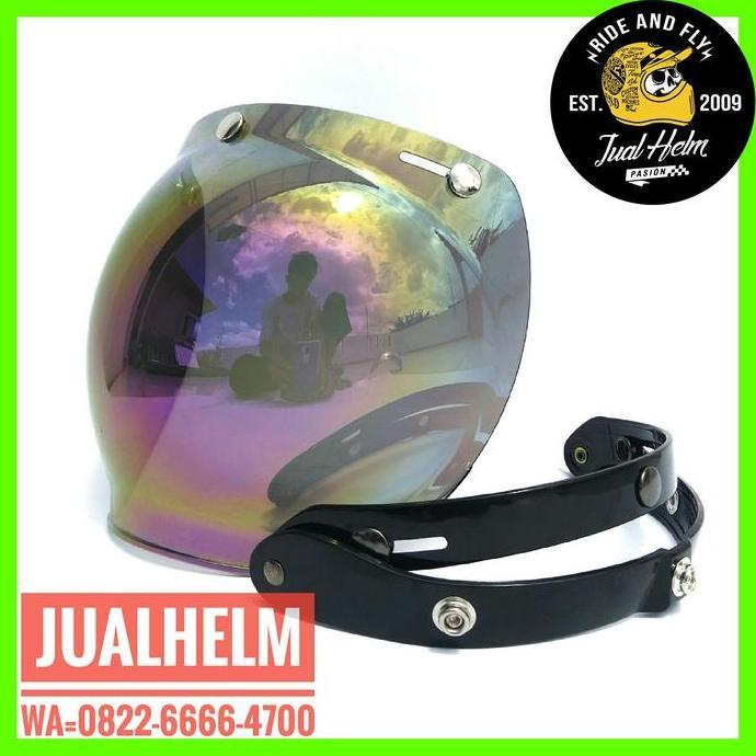 Kaca Helm/Kaca Bogo/Kaca Visor/Kaca Bubble SNAIL Rainbow murah