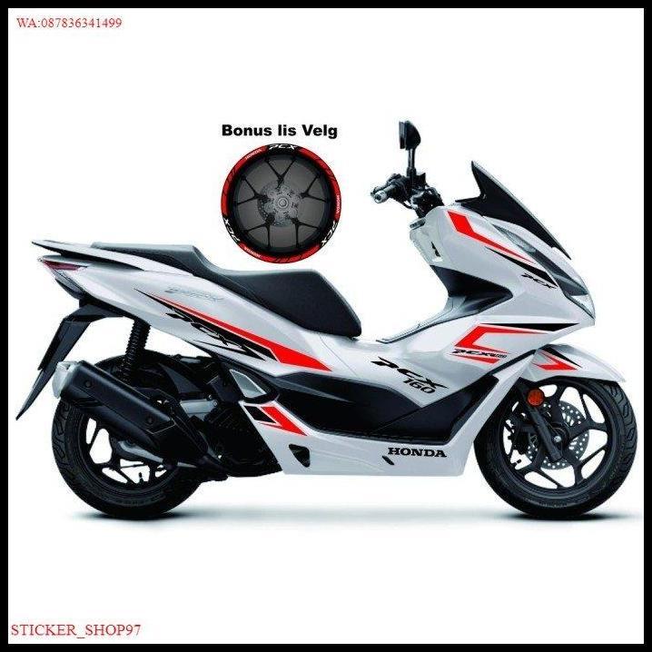 GRATIS ONGKIR STIKER LIS PCX/CUTTING STIKER PCX PUTIH 160 2022 
