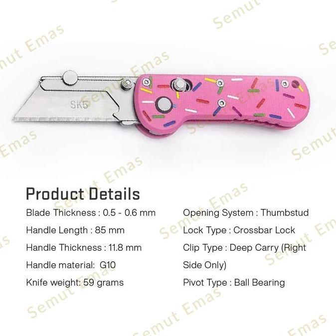 Ready stock Folding Utility Cutter EDC Knife with Crossbar Lock SMK-03