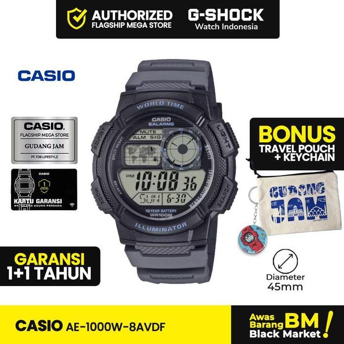 Jam Tangan Casio Pria AE-1000W-8AVDF AE-1000W-8A AE-1000W AE 1000W AE1000W