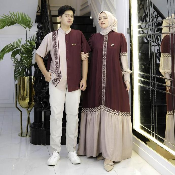 Gwenza - Asyiqa Couple Gamis Koko - Muslim Wanita