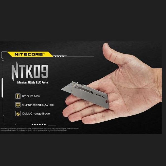 Ready stock NITECORE NTK09 Titanium Utility EDC Knife