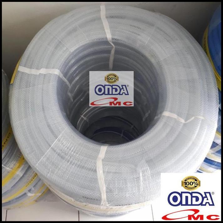 GRATIS ONGKIR SELANG AIR HIPREX BENING ONDA 5/8 INCH SELANG BENANG 5/8" IN TRANSPARAN SERAT BENANG H