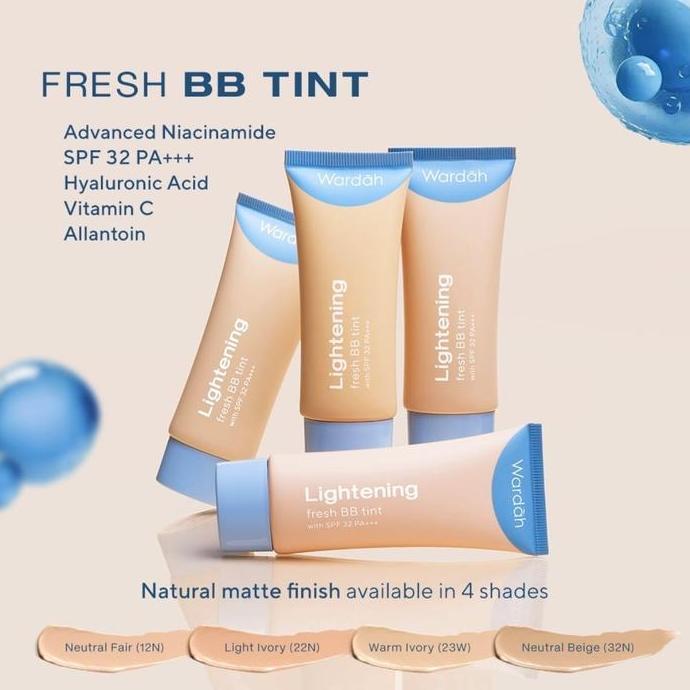 NEW BB CREAM WARDAH BIRU 30ML / BB CREAM WARDAH LIGHTENING BEST