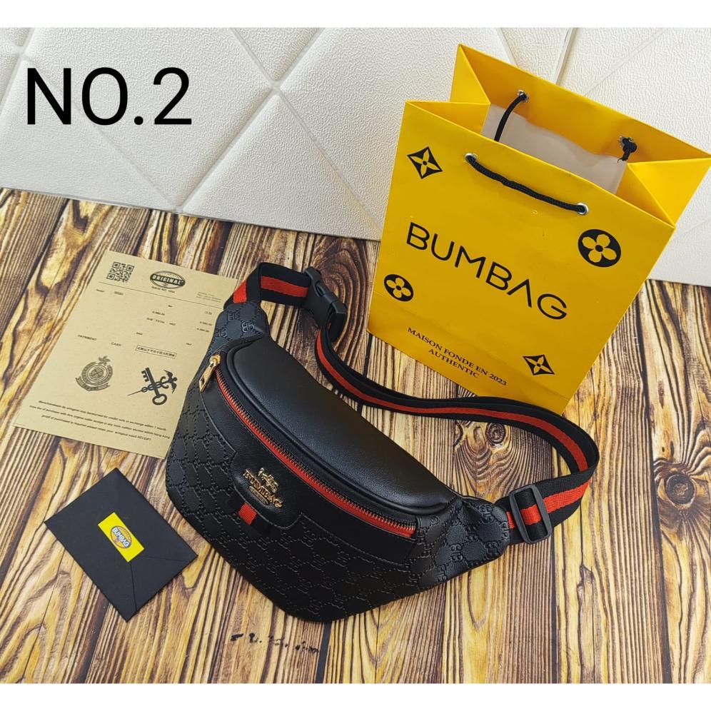[New Arival] BUMBAG Tas Pinggang Tas Dada FREE PAPERBAG Diagonal Wanita Kapasitas Besar Tali dapat D