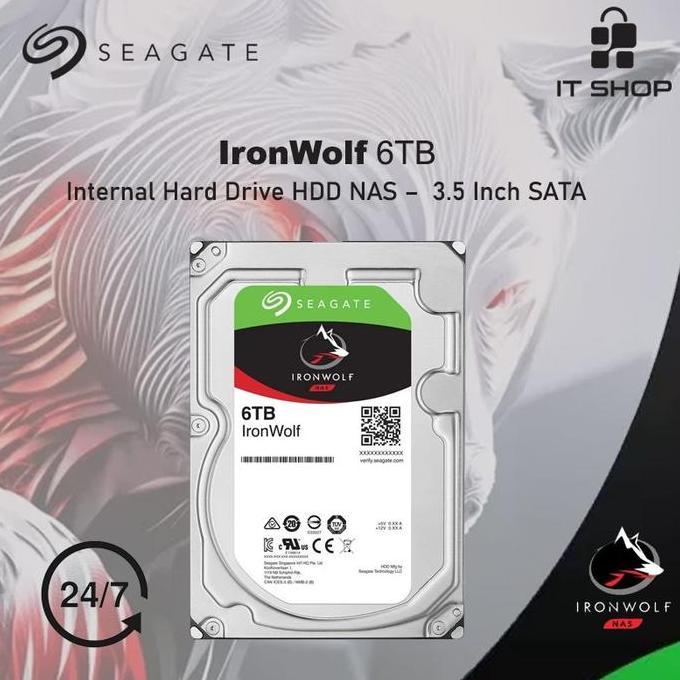 Seagate Ironwolf NAS Internal 6TB