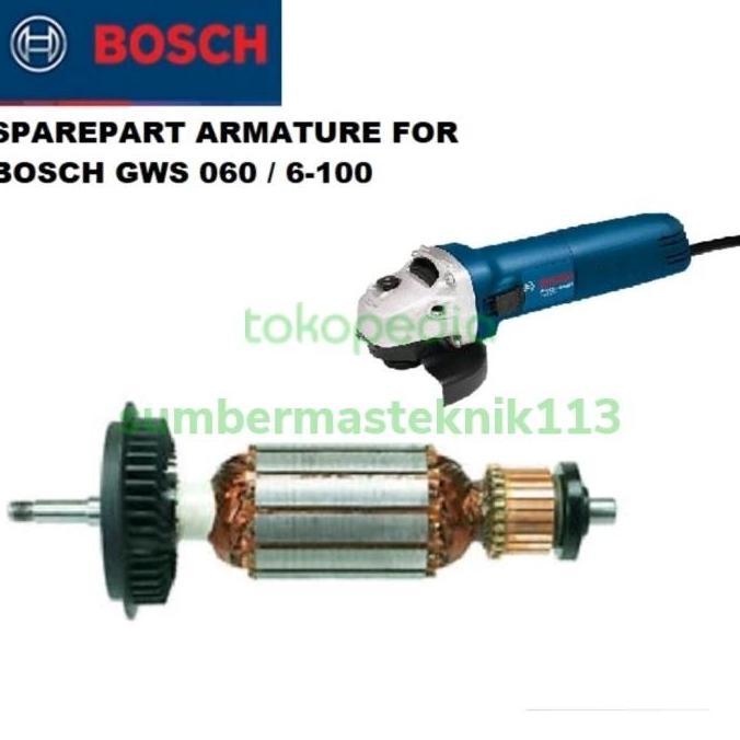 Spesial Armature Bosch Gws5-100 Gws 5100 Angker Gerinda Bosch Gws 5-100 Polos