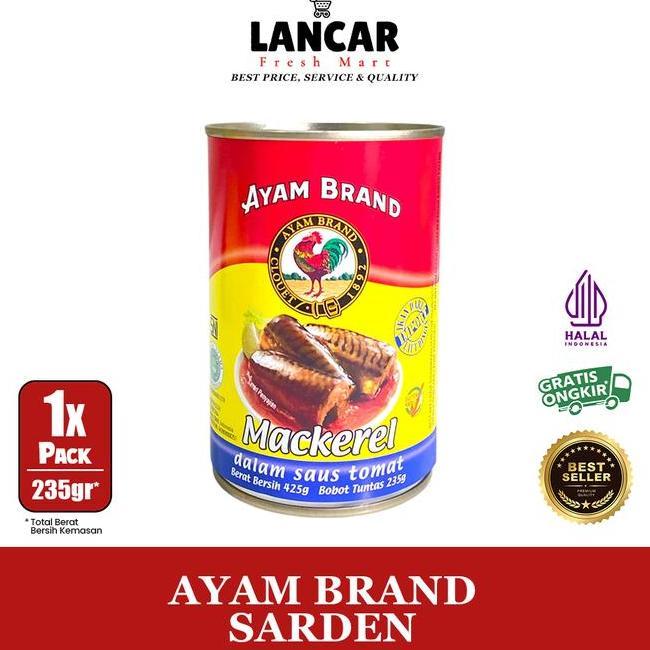 Ayam Brand Ikan Sarden Ikan Sarden 425Gr