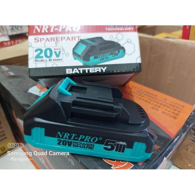 Diskon Baterai Cordless Drill Nrt Pro 20V / Batere Mesin Bor Cordless Nrt-Pro
