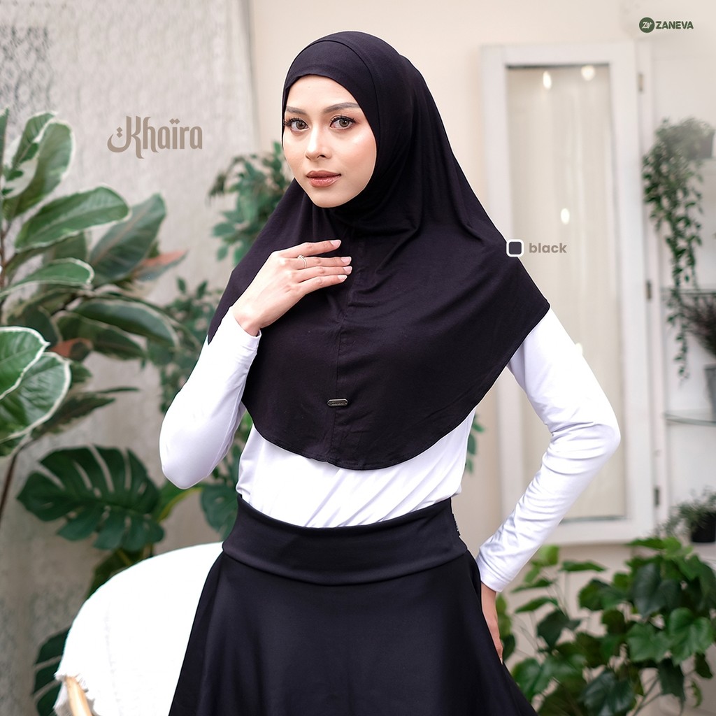 Zaneva Hijab - Khaira Hijab Instan Rayon Premium Hijab olarga dan daily