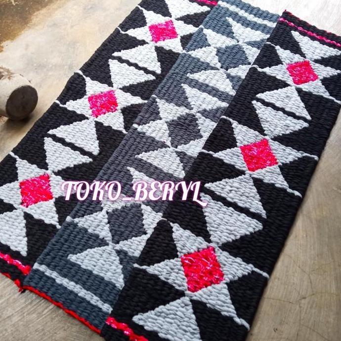 Keset gunungan panjang/keset mushola/keset kain perca