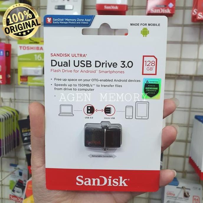 FLASHDISK OTG SANDISK 128GB USB 3.0