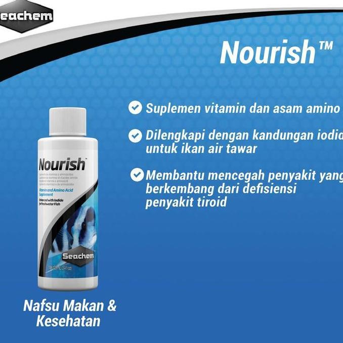 Seachem Nourish 100ml (suplemen vitamin dan asam amino untuk ikan)