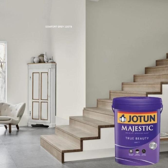 Miliki Cat Tembok Interior Jotun Comfort Grey 12078