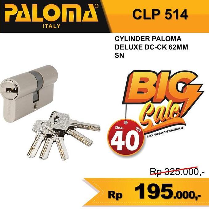 Double Cylinder PALOMA CLP 514 DELUXE DC-CK 62MM - Computer Key