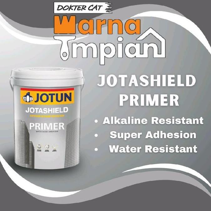 Spesial Jotun Primer/Cat Dasar Alkali Dinding Exterior/Luar Premium Jotashield Primer