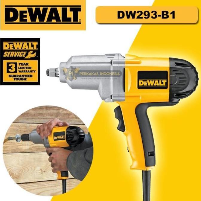 Terjangkau Impact Wrench / Mesin Pembuka Baut Elektrik 1/2 Inch Dewalt Dw293-B1 Dw 293