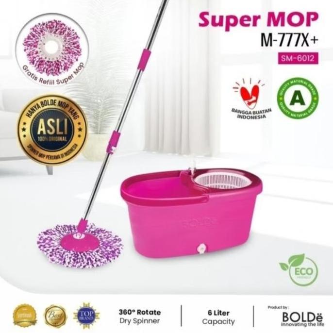 Ready BOLDE ALAT PEL LANTAI SPIN MOP/PEL LANTAI SPIN MOP BOLDE