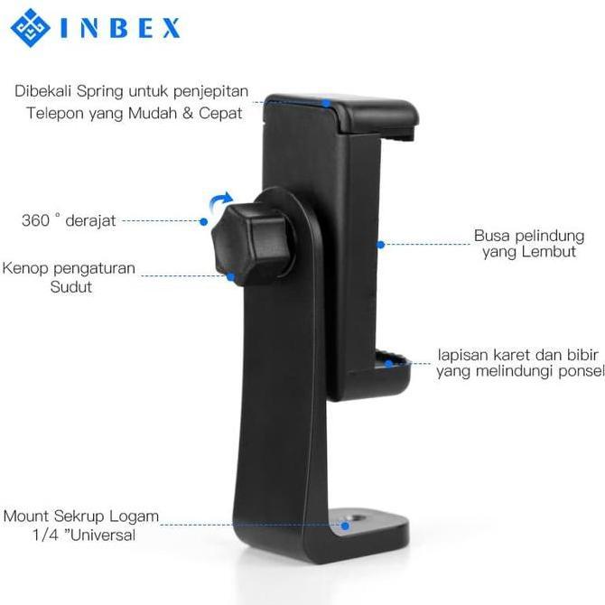 INBEX Tripod Phone Holder/Tripod Mount Adapter Smartphone Holder