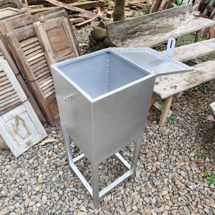 Kotak Amal Besi Plat Holo Silver