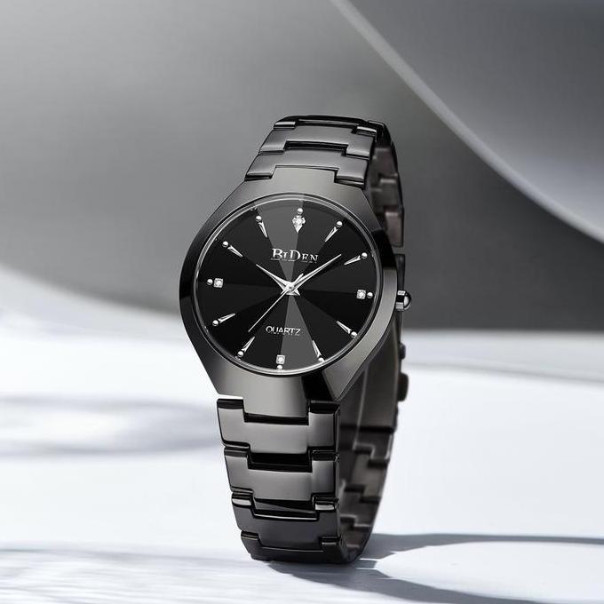 BIDEN jam tangan pria BIDEN Bisnis Mewah Otomatis Date Anti Air Kuarsa jam tangan cowok