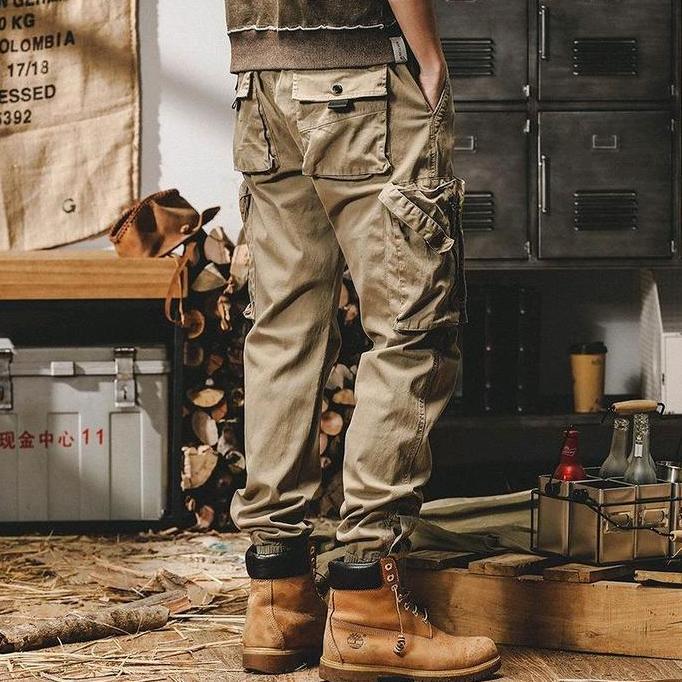 Celana Panjang Jogger Cargo Stretch Pria Wanita Slim Fit - Sport jogerpants outdoor.