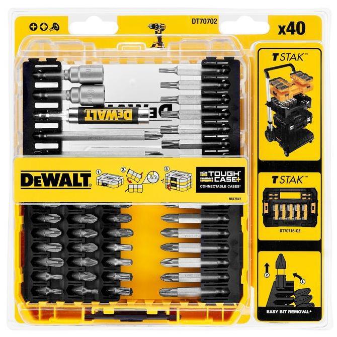 Terjangkau Dewalt Dt70702-Qz Mata Bor Obeng Screwdriver Bit Set 40 Pcs Dt 70702