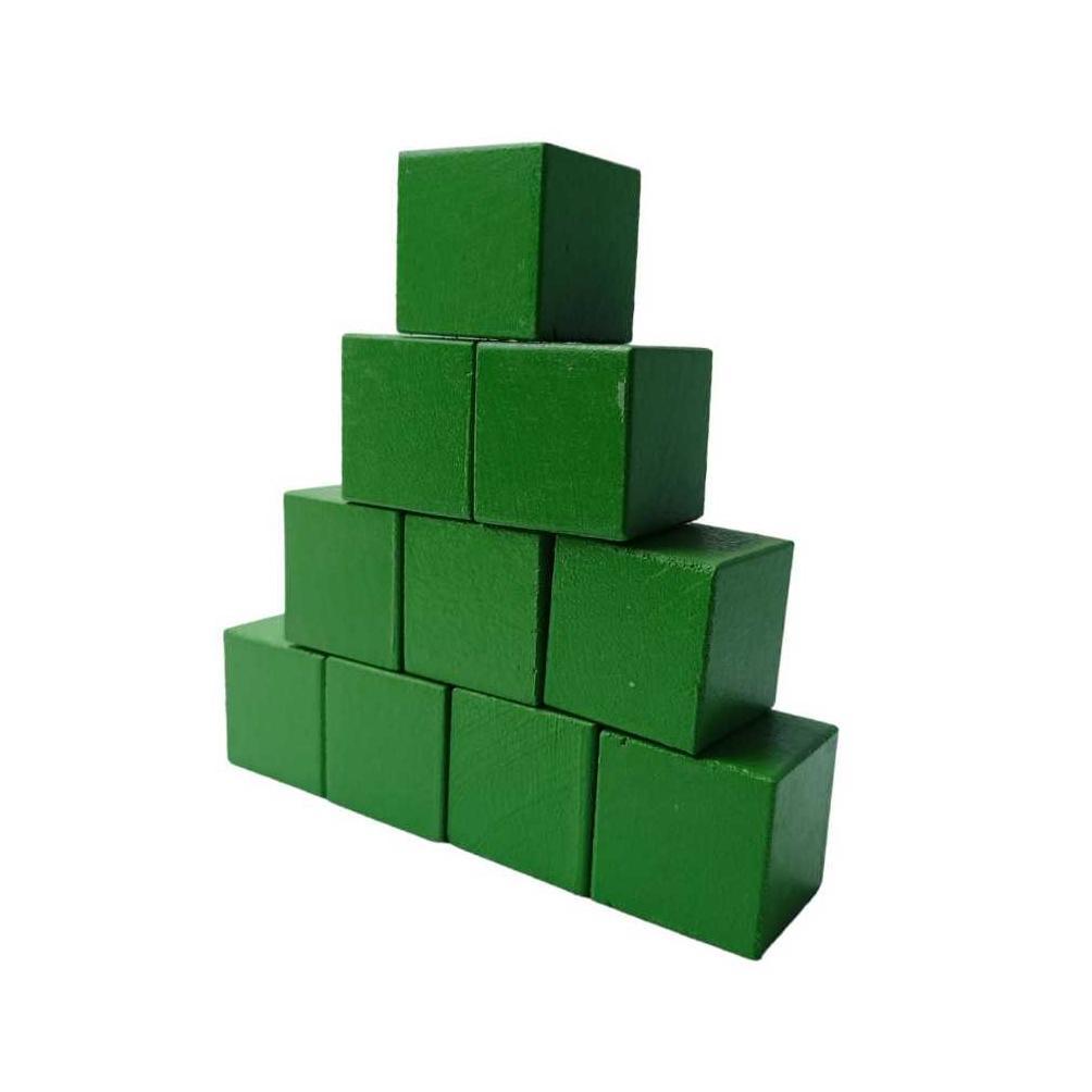Grosir Balok Kubus Warna Terlengkap Satuan / Building Block Balok Susun Mainan Kayu Edukasi Anak 3X3