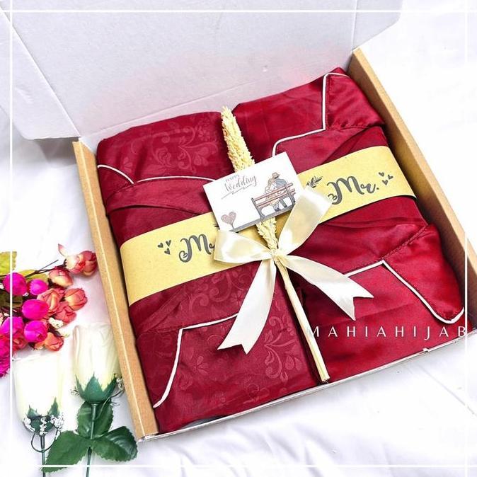 Hampers Pernikahan Piyama JUMBO / Gift Set Box Piyama Couple Pasangan / Kado Souvenir Wedding,Annive
