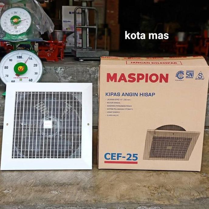 NEW Ceiling Exhaust Fan Maspion 10inch 25cm Hexos Plafon 10" Murah Baru