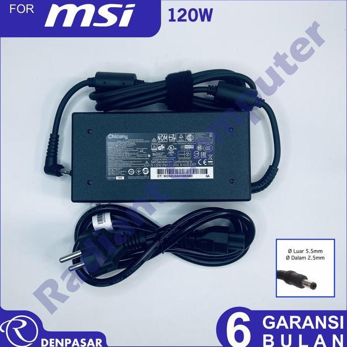 BEBAS ONGKIR - Adaptor Charger MSI Chicony MSI GE60 GE62 GE70 GP60 GP72 GP70