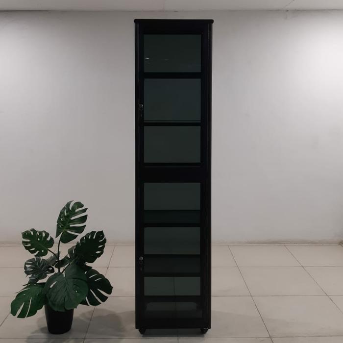 TC ALUMINIUM 50X40X200 b 50X50X200 LEMARI RAK SERBAGUNA 6 SUSUN ALUMINUM 20U COKLAT DARK BRONZE FULL