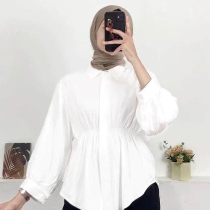 NEW AIKO SHIRT BLOUSE KEMEJA KERUT WANITA/ AIKO SHIRT BLOUSE/ BLOUSE WANITA KEKINIAN BAHAN KATUN