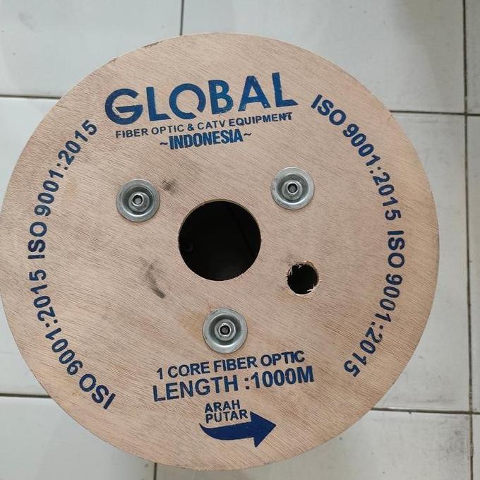 GLOBAL, FTTH Dropcore Drop core 1 core 3Seling hasbelan 1000 meter FO