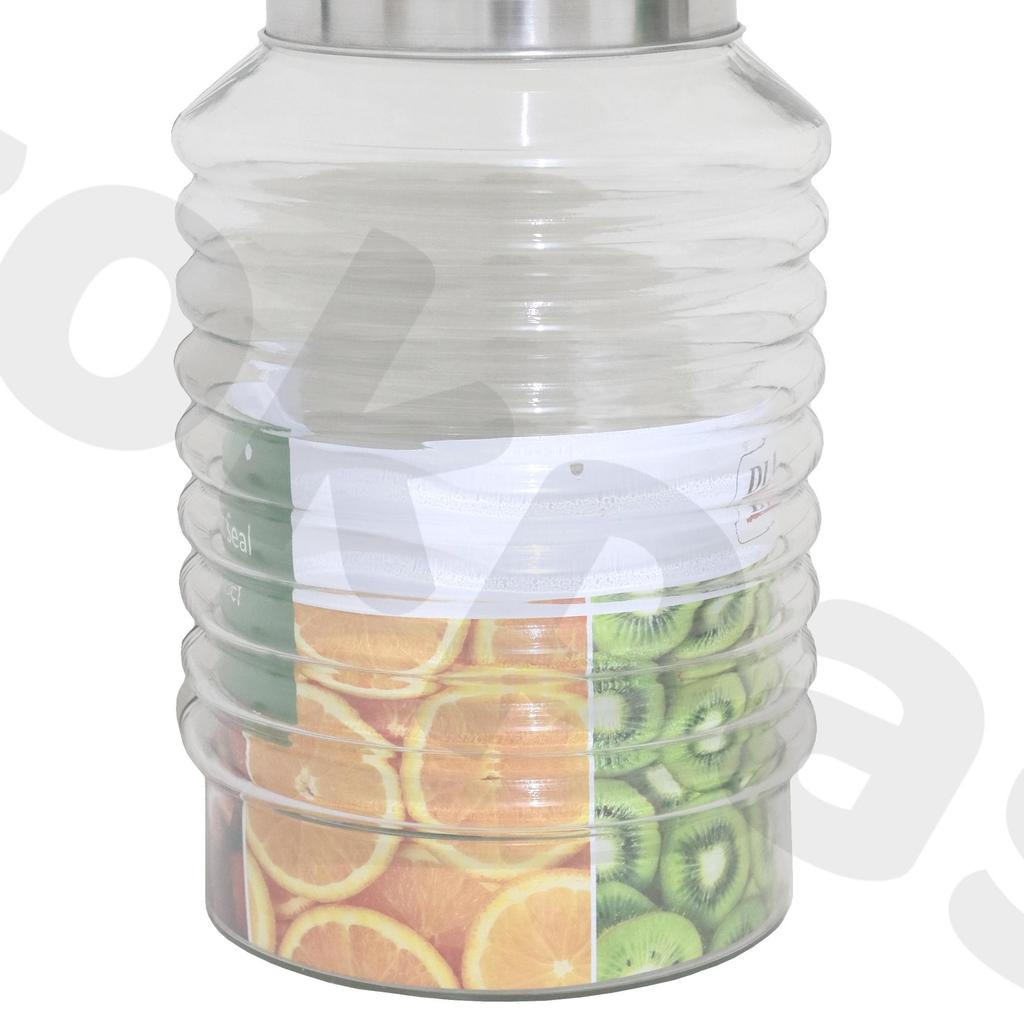 Toples Kamma 1 Seal 15 Liter Toples Kaca Gelombang Kedap Udara Dlx Glass