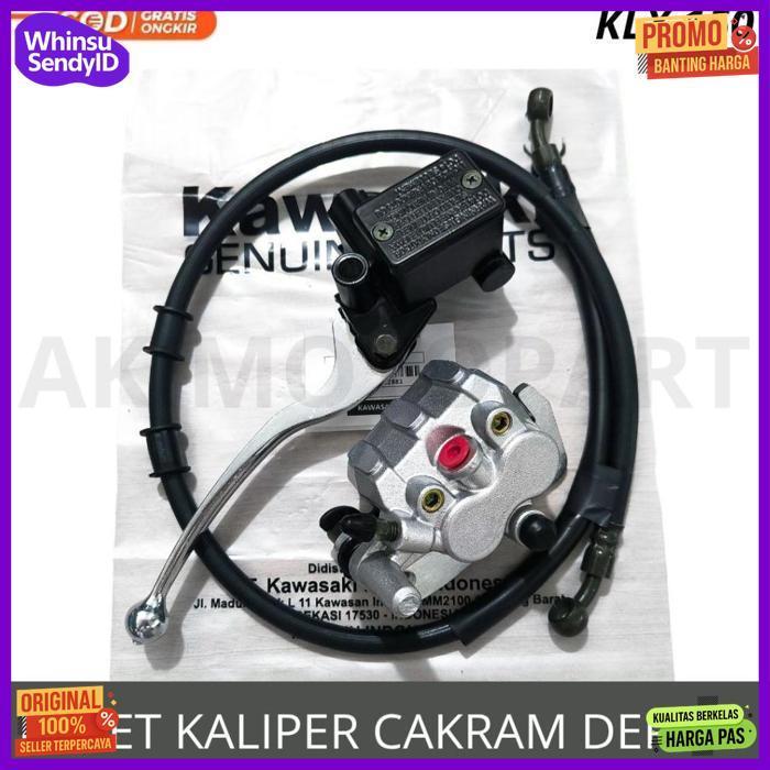 New Kepala Babi Kaliper Depan + Master Rem Set Depan Klx 150 Paket Rem Set Depan + Kaliper Silver Kl