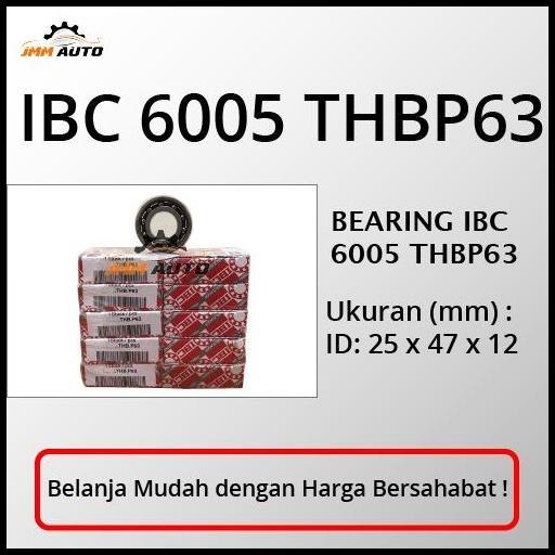 GRATIS ONGKIR BEARING IBC 6005 THBP63 HIGH SPEED BEARING GERMANY ORIGINAL IBC