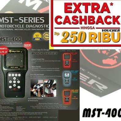 Scanner Motor Honda Dan Yamaha Mst 400 Alat Service Motor Injeksi Baru