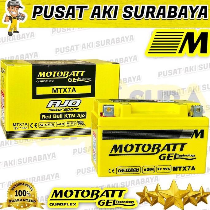 Promo JAMINAN GARANSI MOTOBATT MTX7A AKI GEL TERBAIK ACCU MOTOR  KAWASAKI NINJA H2 NINJA 250R 250 FI