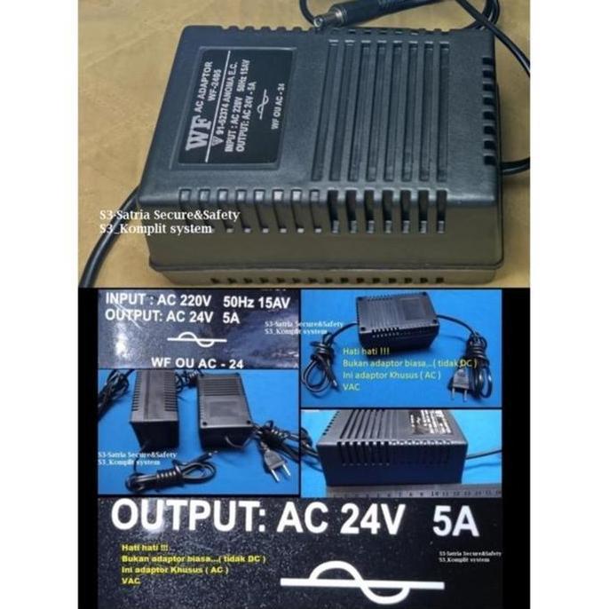 Power Adaptor Trafo AC 24v 5a 3a 4a CCTV Camera PTZ ROTOR electronic Parts Komponen Elektronik akses