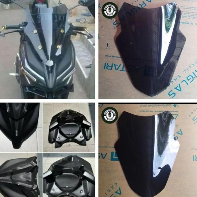 Frame Tameng Kedok Vario 125-150Led 2018-2019-2020 Tameng+Visor Vector Terbatas