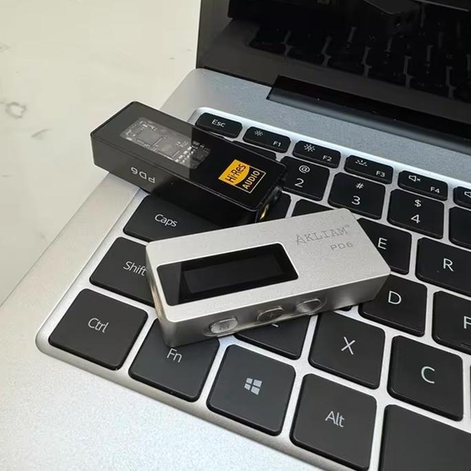 Wkprojek- Akliam Pd6 Es9039Q2M Dac Chip Usb Type C To 3.5Mm / 4.4Mm Adapter