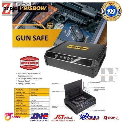 KRISBOW brankas hand gun box case gun safe / brankas gun safe krisbow / brankas / brankas gub