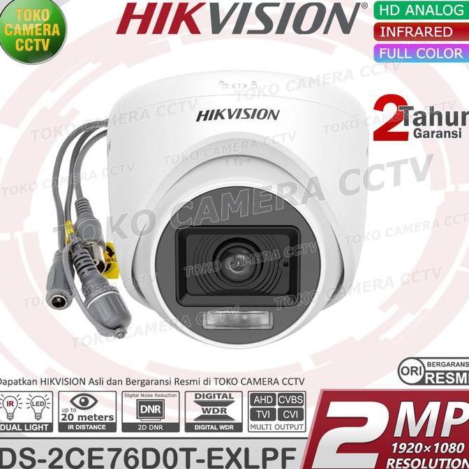 KAMERA INDOOR HIKVISION 2MP COLORVU CCTV HIKVISION 2MP DUAL LIGHT