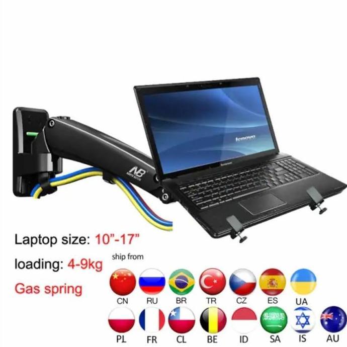 Bracket Stand Holder Laptop Notebook Dinding Adjustable Terbaru