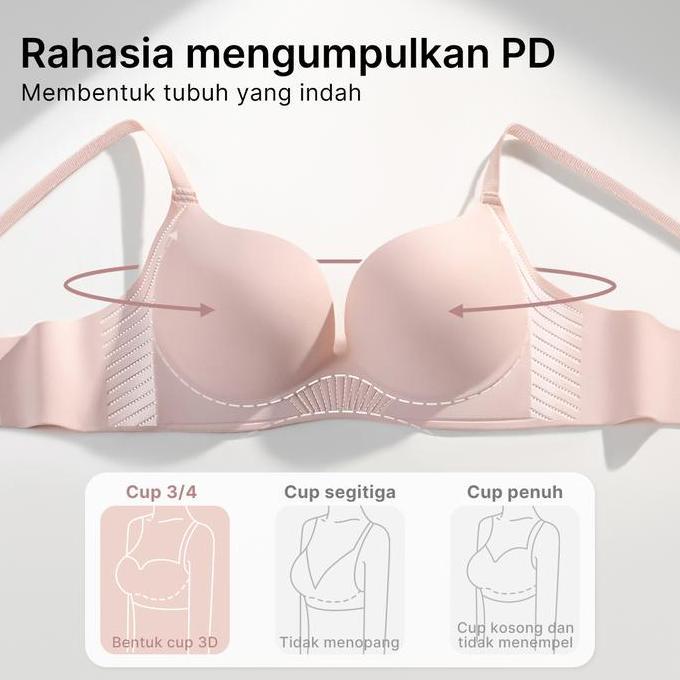 GRENEY-Bra 2pcs seamless anti kendur menopang PD tanpa kawat tanpa tali mengumpulkan One Piece Warna