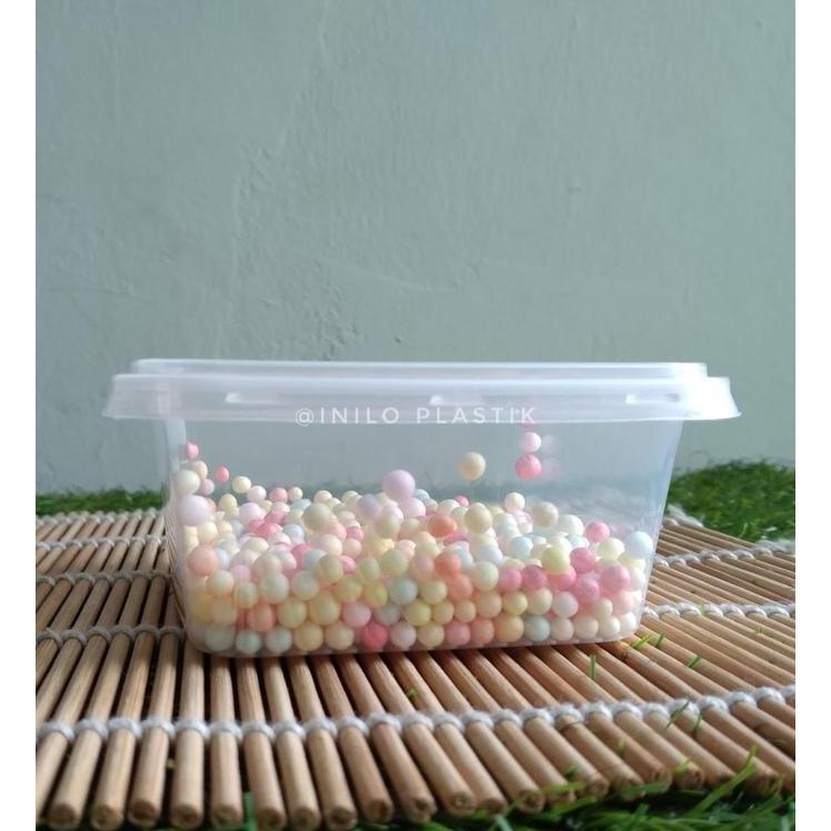 Packingpac- 50 Pcs Thinwall Dm 250 Ml Sq / Thinwall Kotak Plastik 250 Ml