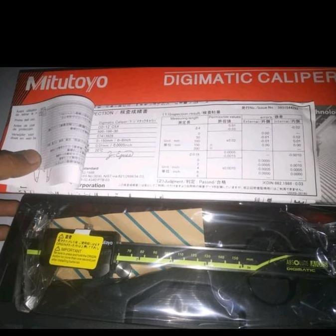 Promo Caliper Digital Mitutoyo Original 0-150 Atau 6" Mm Baru